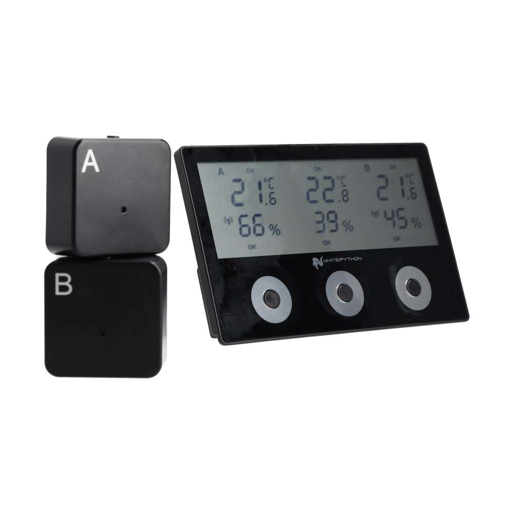 White Python Wireless Tri-Sense Thermo/Hygro