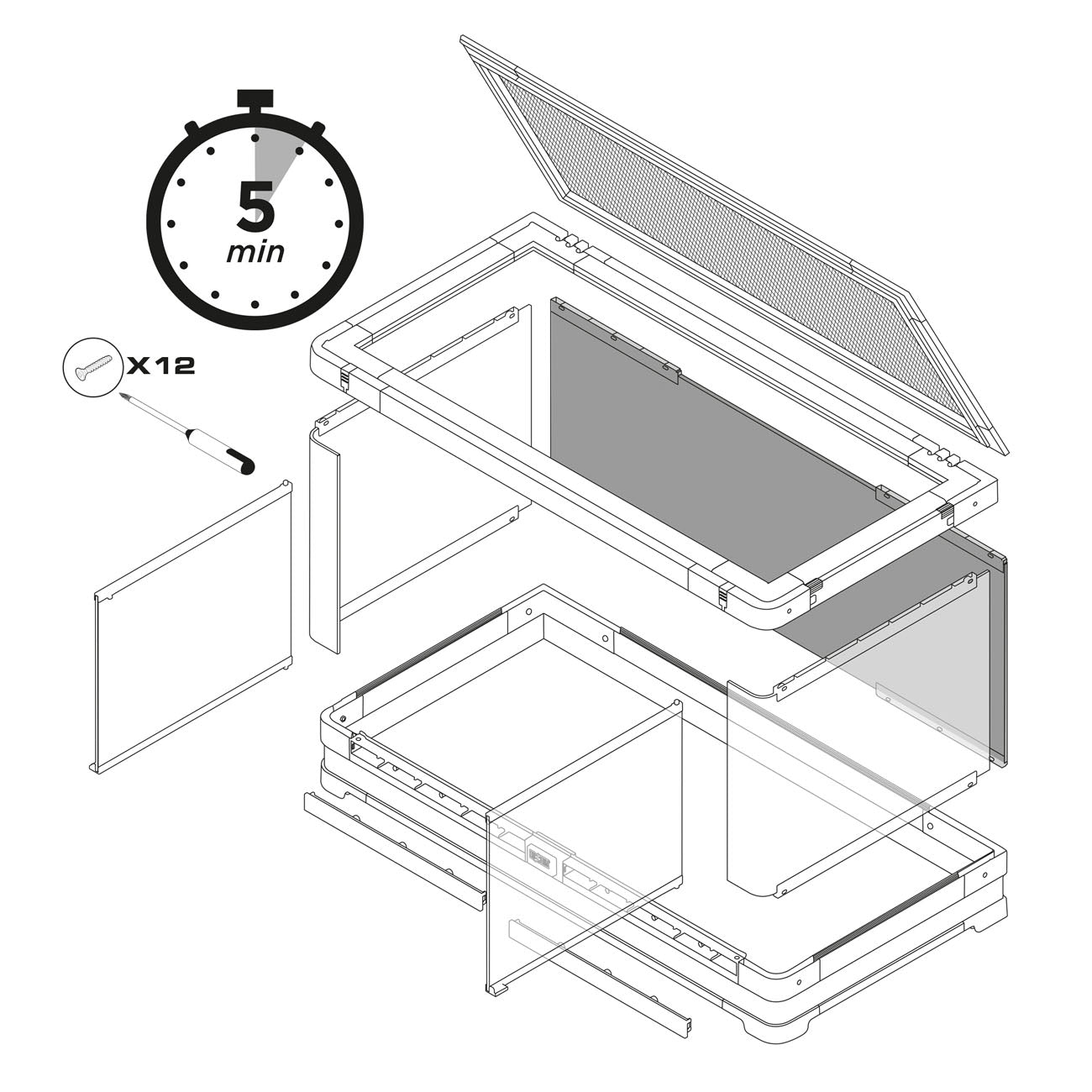 Exo Terra Vista - Panoramic Glass Vivarium