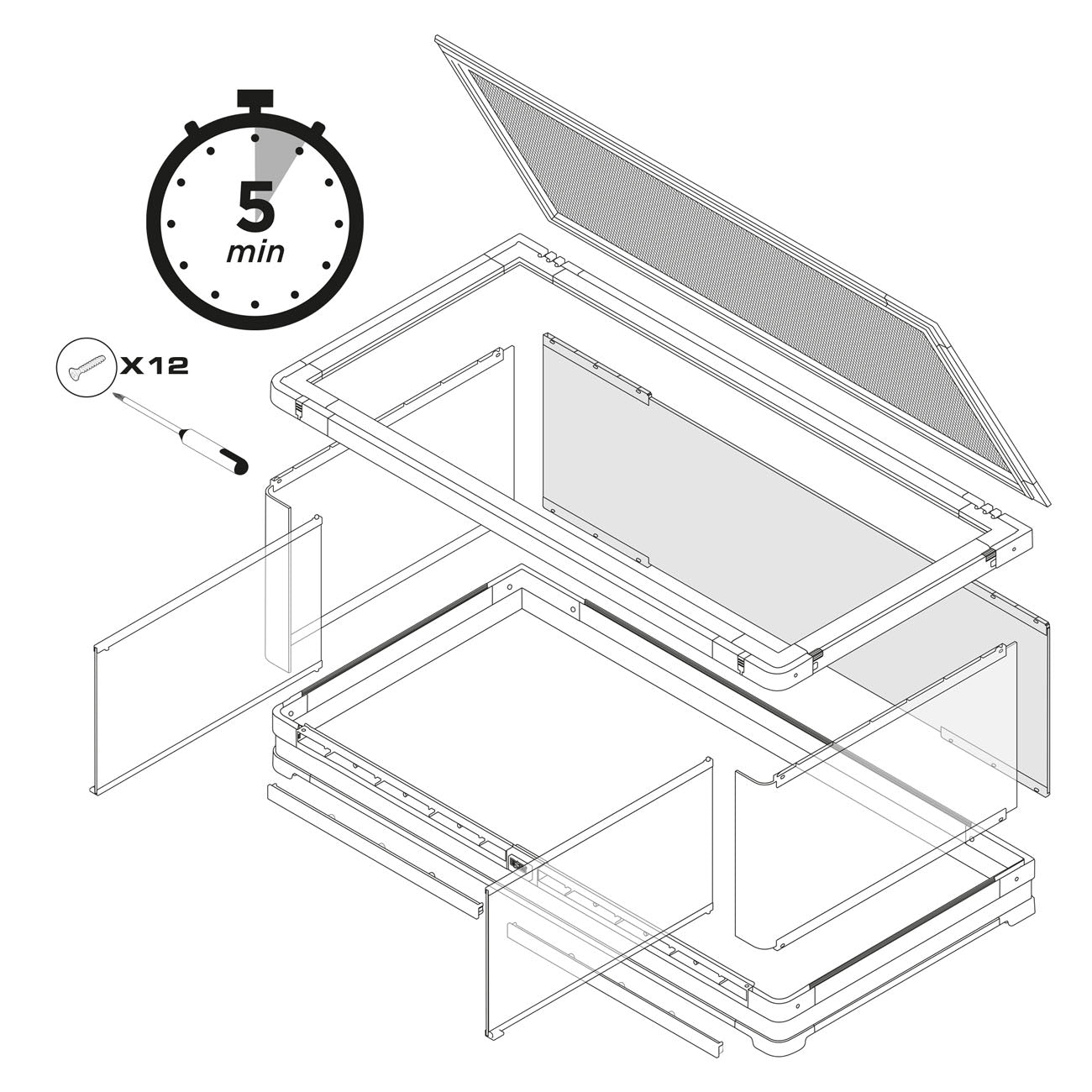 Exo Terra Vista - Panoramic Glass Vivarium