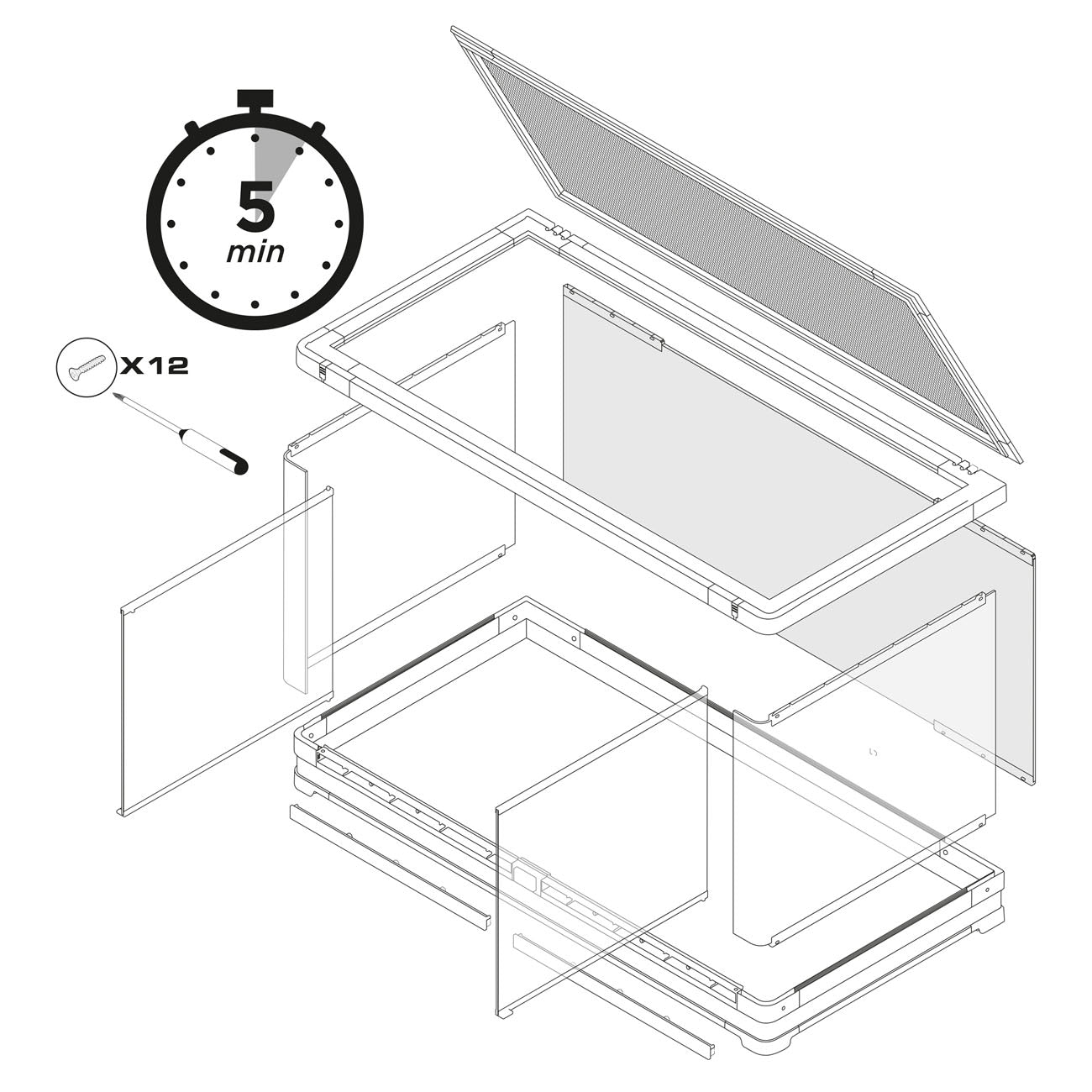 Exo Terra Vista - Panoramic Glass Vivarium