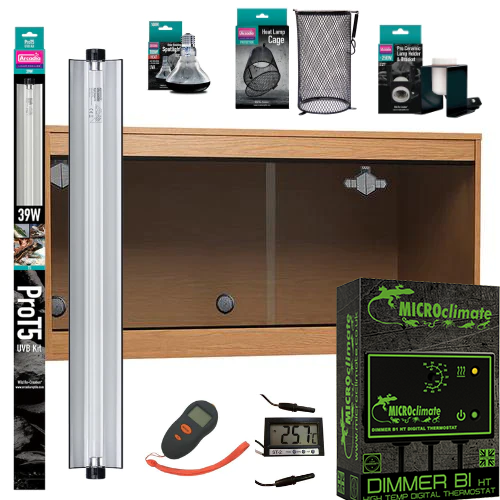 Bearded Dragon Starter Kit (Gold) Home for Life Vivarium