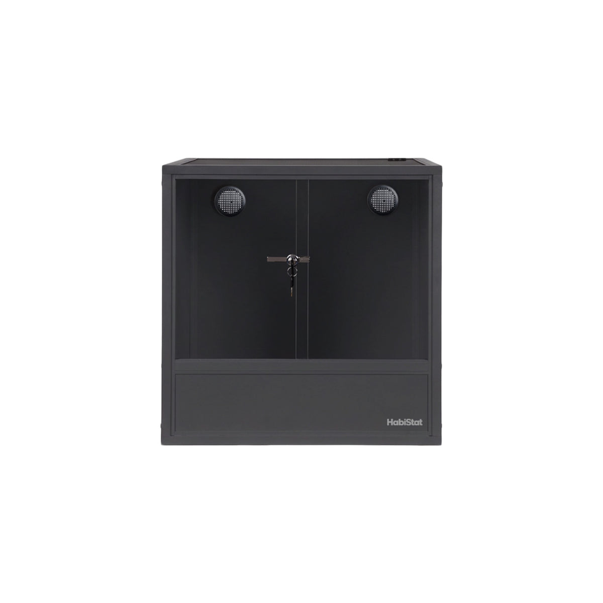 Grey HabiStat ProVC 60x60x60cm PVC vivarium front view