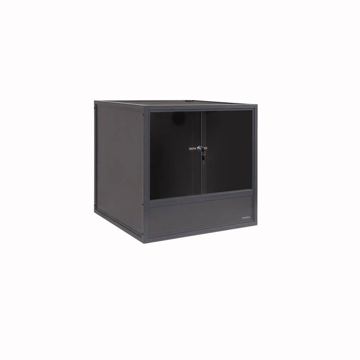 Grey HabiStat ProVC 60x60x60cm PVC vivarium alternative three-quarter view
