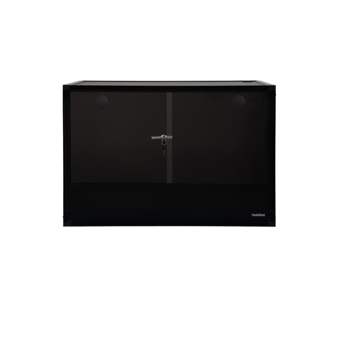 Black HabiStat ProVC 90x60x60cm PVC vivarium front view