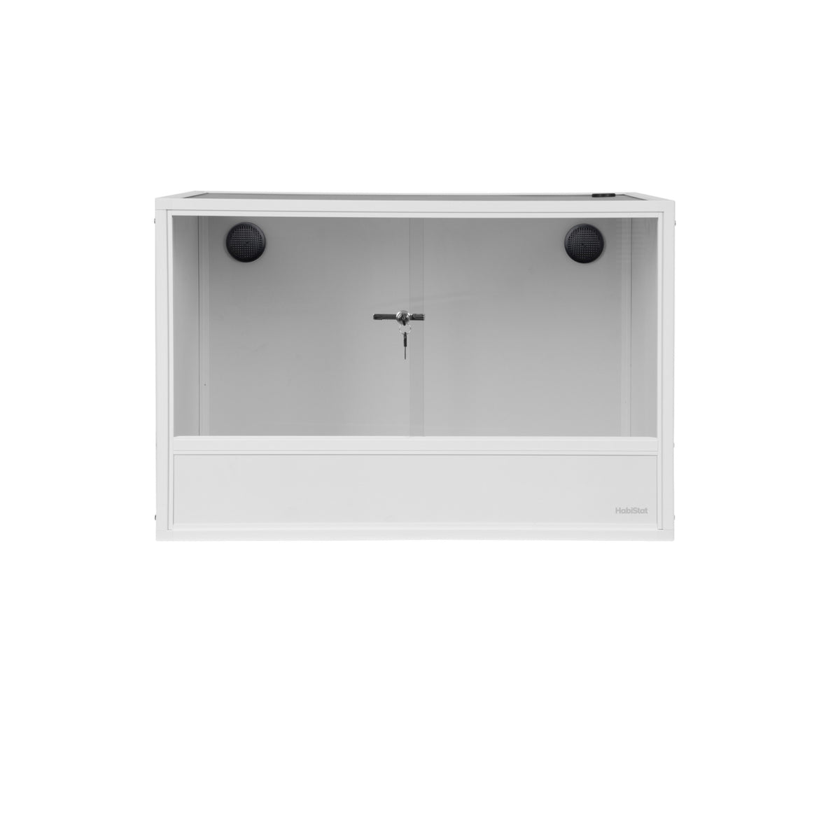 White HabiStat ProVC 90x60x60cm PVC vivarium front view