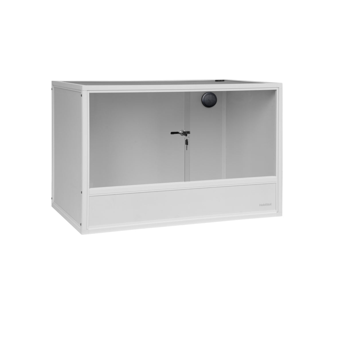 White HabiStat ProVC 90x60x60cm PVC vivarium alternative three-quarter view