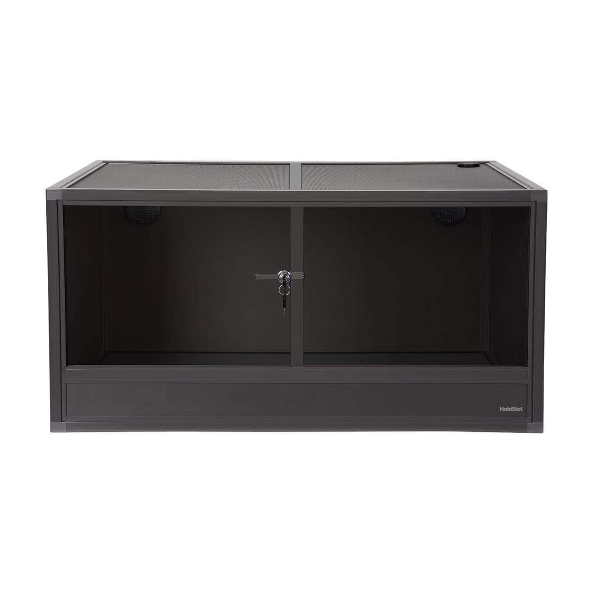 Grey HabiStat ProVC 120x60x60cm PVC vivarium front view