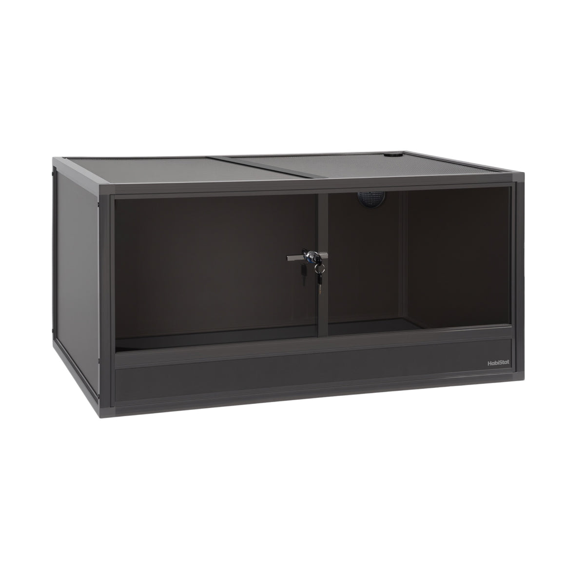 Grey HabiStat ProVC 120x60x60cm PVC vivarium alternative three-quarter view