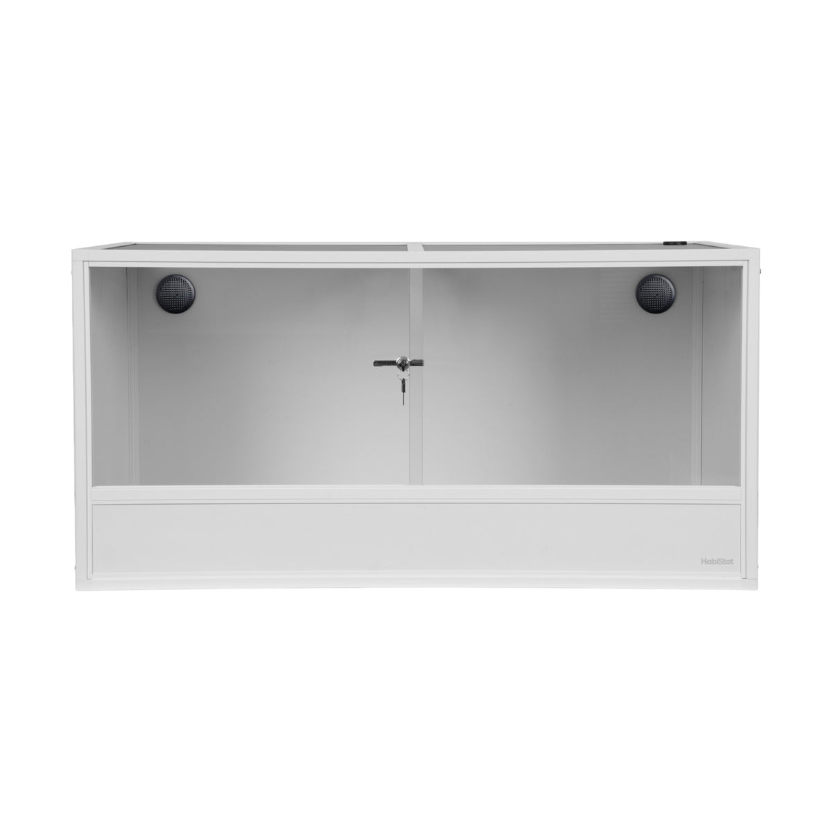 White HabiStat ProVC 120x60x60cm PVC vivarium front view