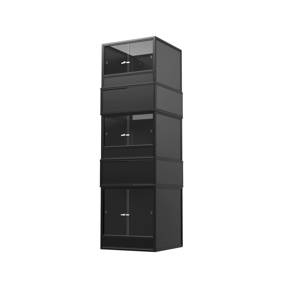 Black HabiStat ProVC 60cm three-vivarium stack