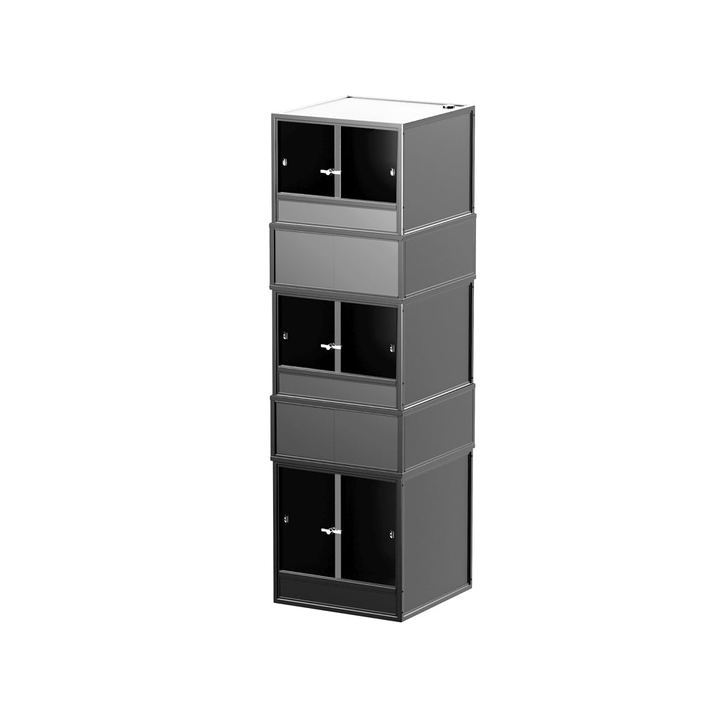 Grey HabiStat ProVC 60cm three-vivarium stack alternative view