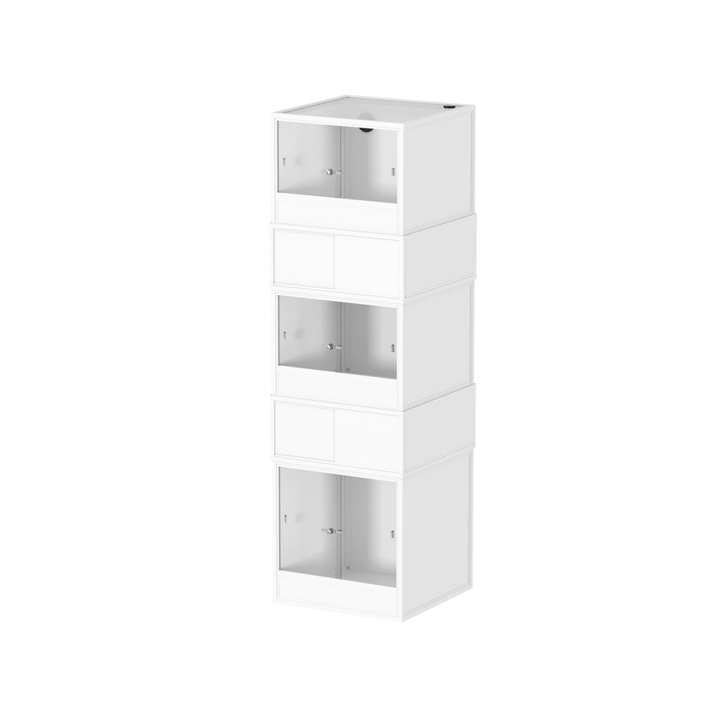 White HabiStat ProVC 60cm three-vivarium stack alternative view