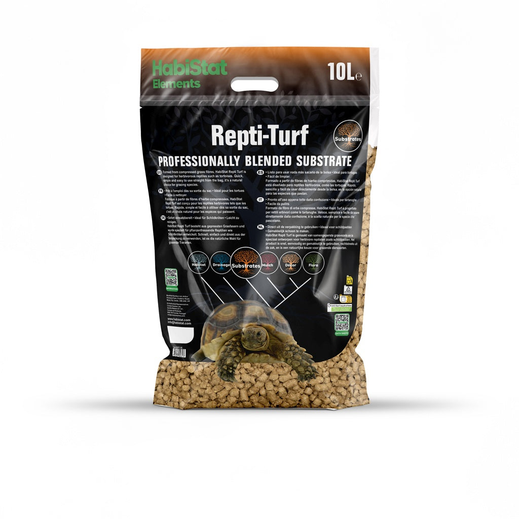 HabiStat Repti-Turf Tortoise Substrate (Natural Grass Pellets)