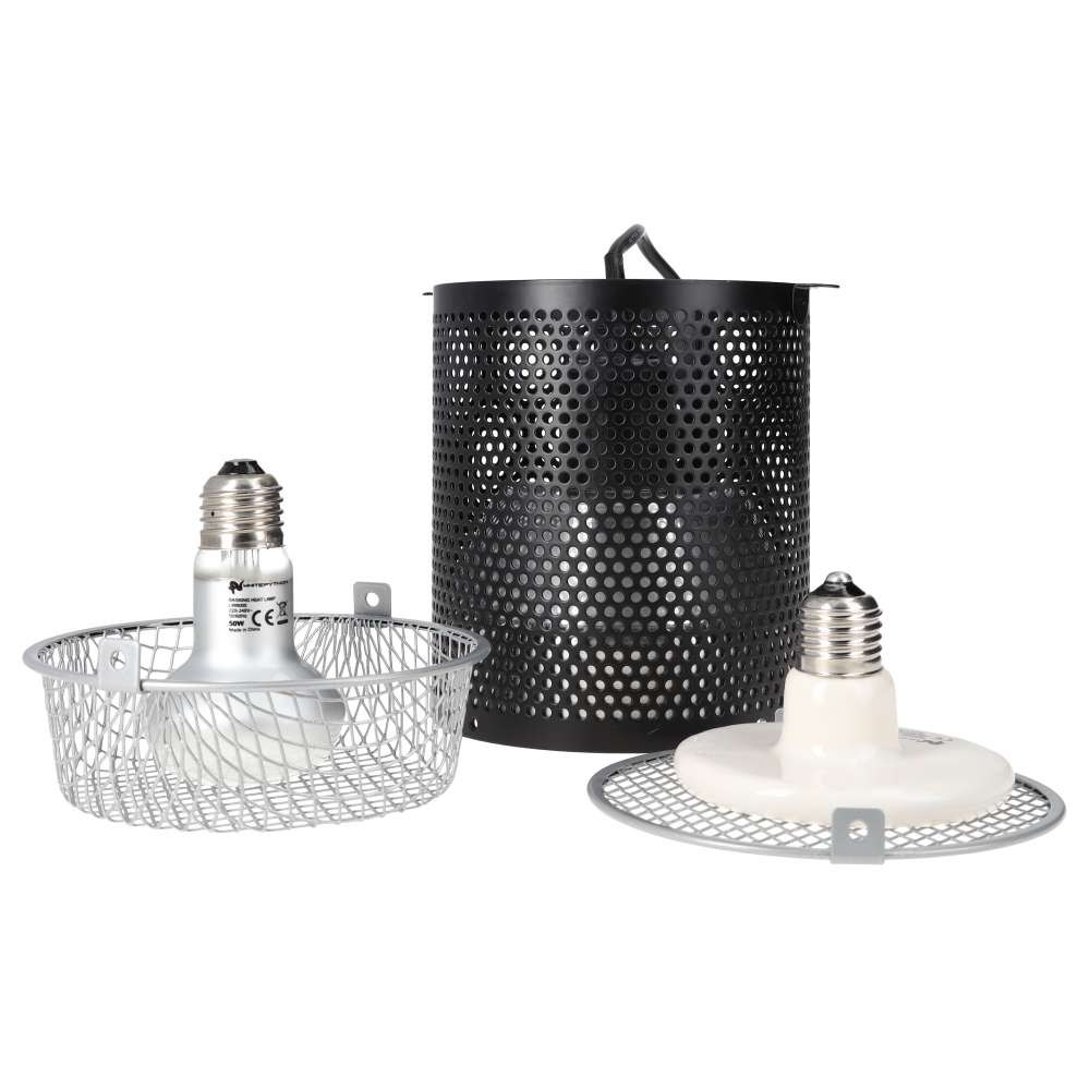 White Python 4 in 1 Lamp Fixture and Guard