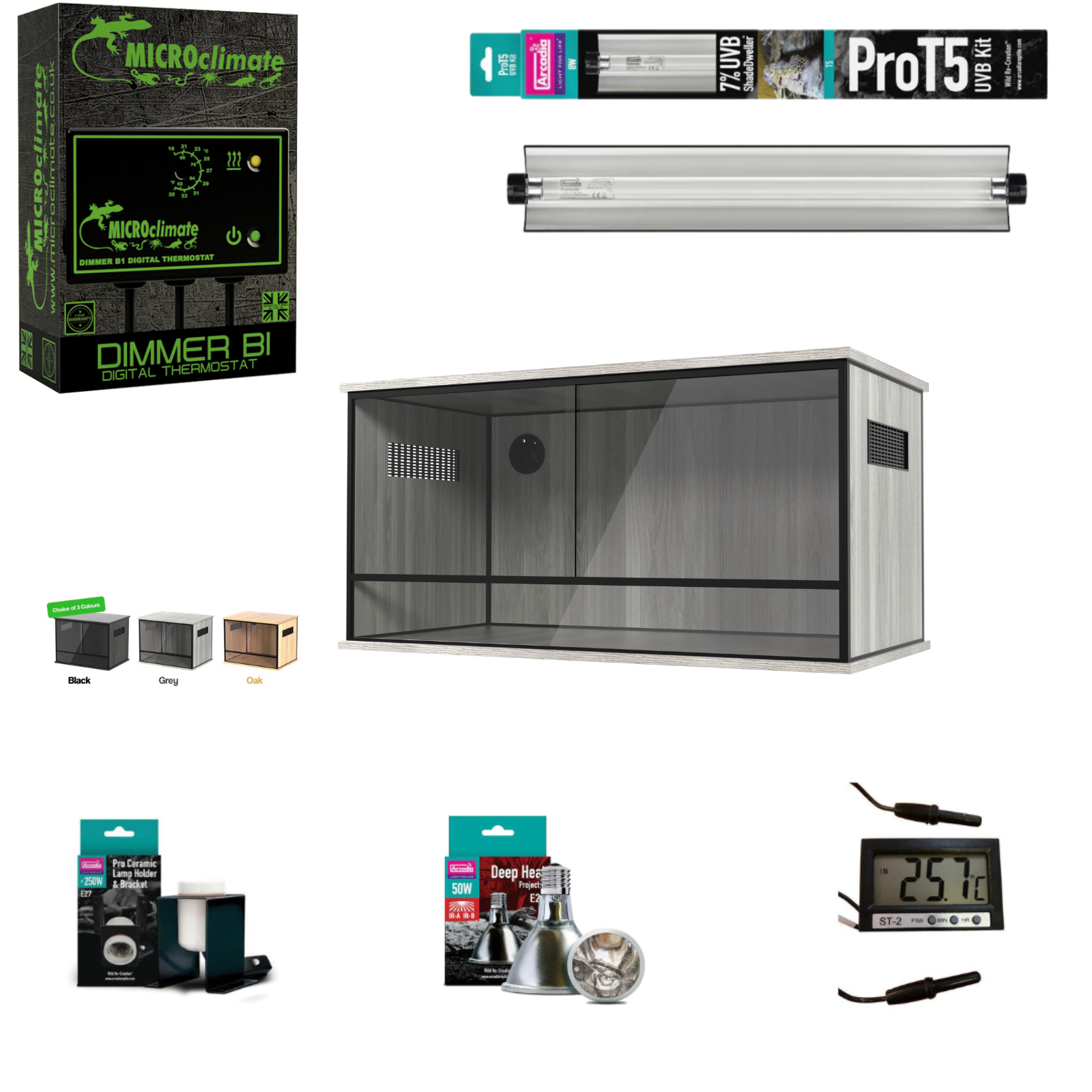 Leopard Gecko Starter Kit - Gold (90x45x45cm)