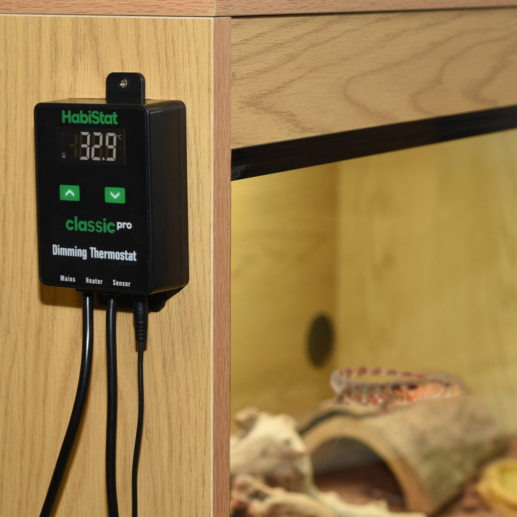 HabiStat Classic Pro Dimming Thermostat, Black, 450 Watt