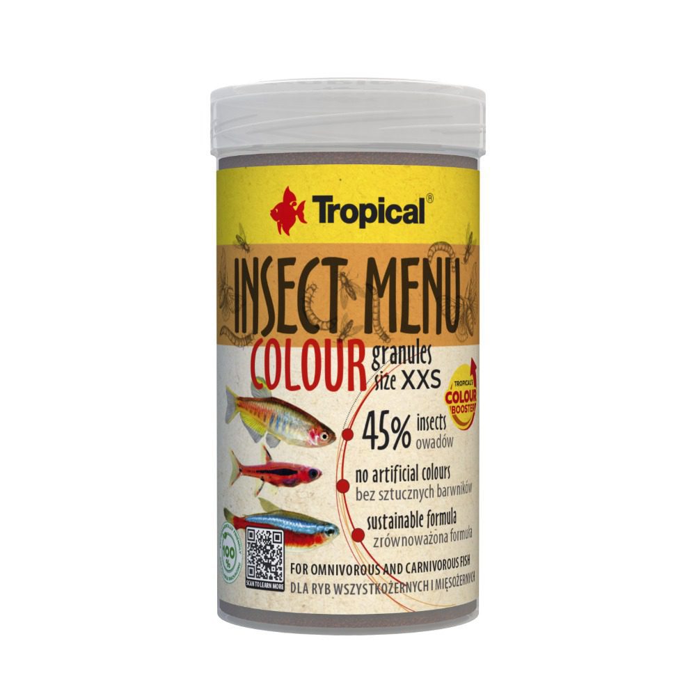 Tropical Insect Menu Colour Granules XXS 64g packaging