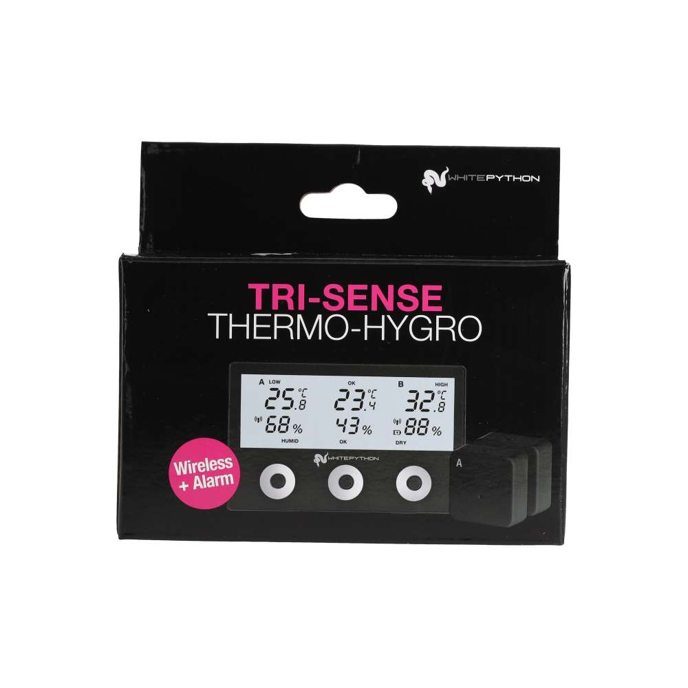 White Python Wireless Tri-Sense Thermo/Hygro