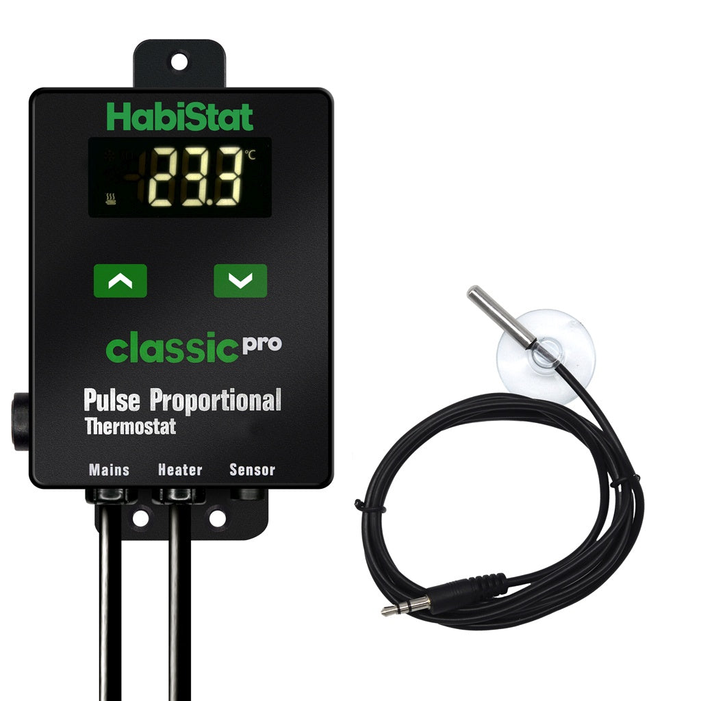 HabiStat Classic Pro Pulse Proportional Thermostat, Black, 450 Watt