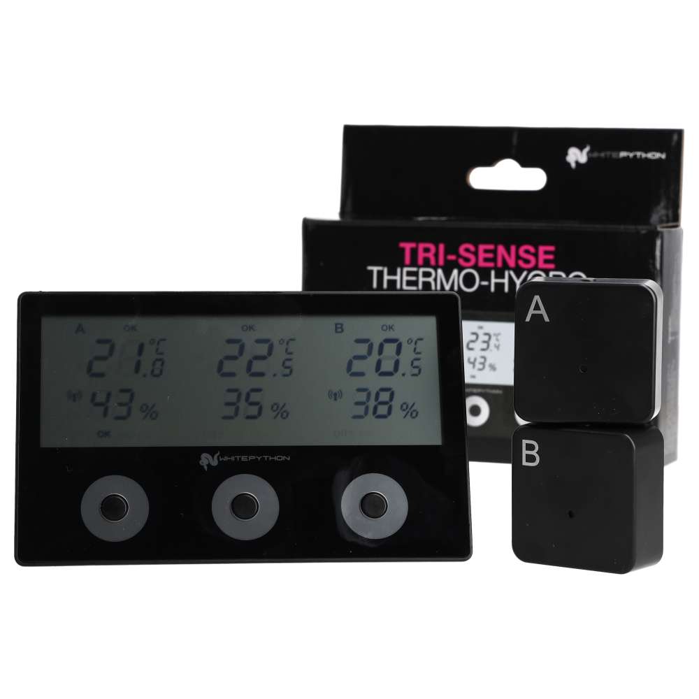 White Python Wireless Tri-Sense Thermo/Hygro