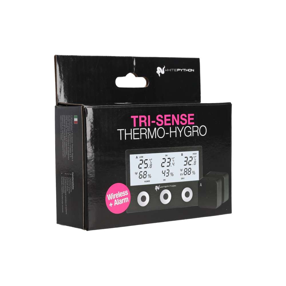 White Python Wireless Tri-Sense Thermo/Hygro