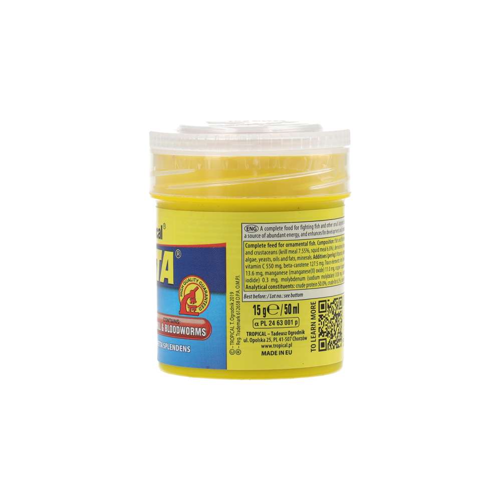 Tropical Betta fish food product information