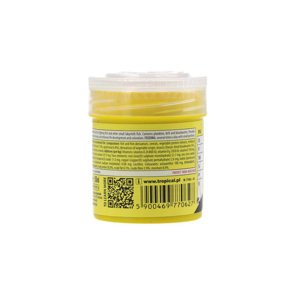 Tropical Betta fish food product information