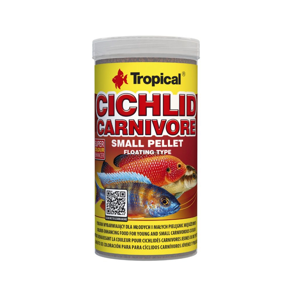 Tropical Cichlid Carnivore Small Pellet packaging