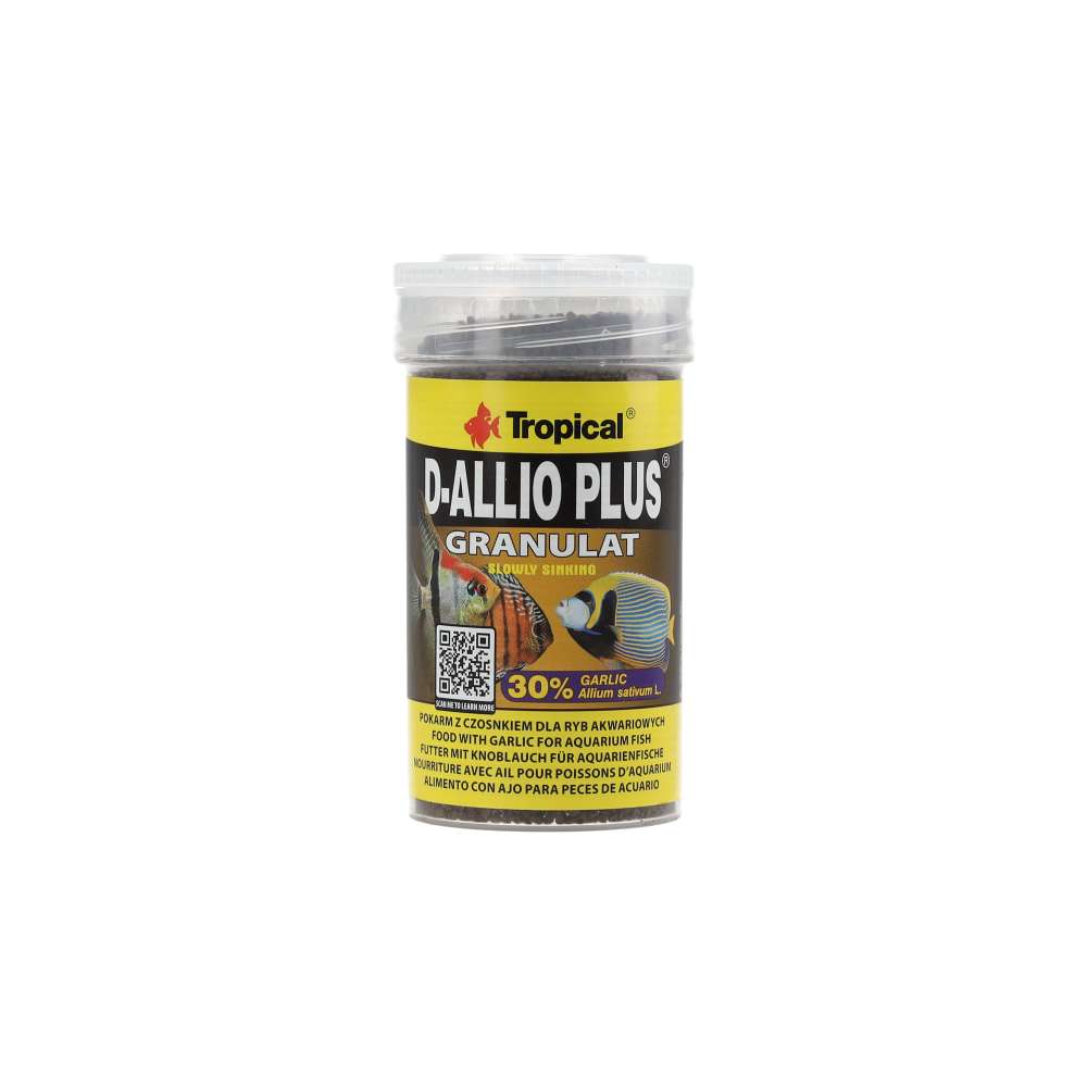 Tropical D-Allio Plus Granulat fish food packaging