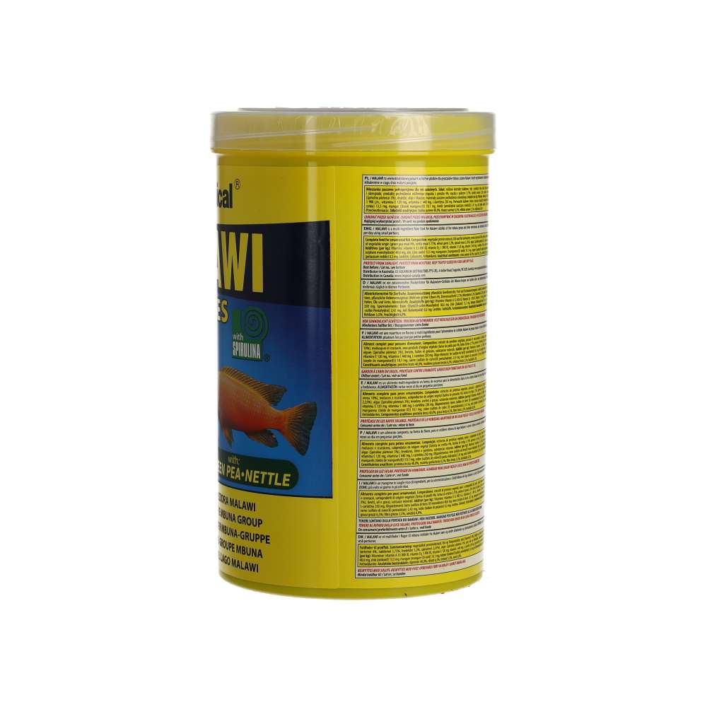 Tropical Malawi 200g feeding information