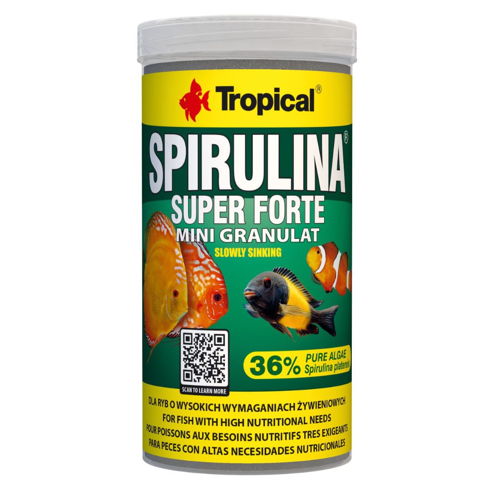 Tropical Super Spirulina Forte Mini Granulat 140g packaging
