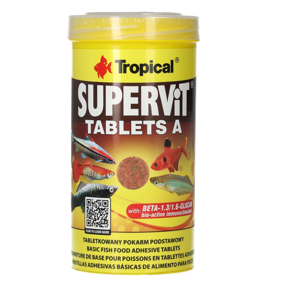 Tropical Supervit Tablets A 150g packaging