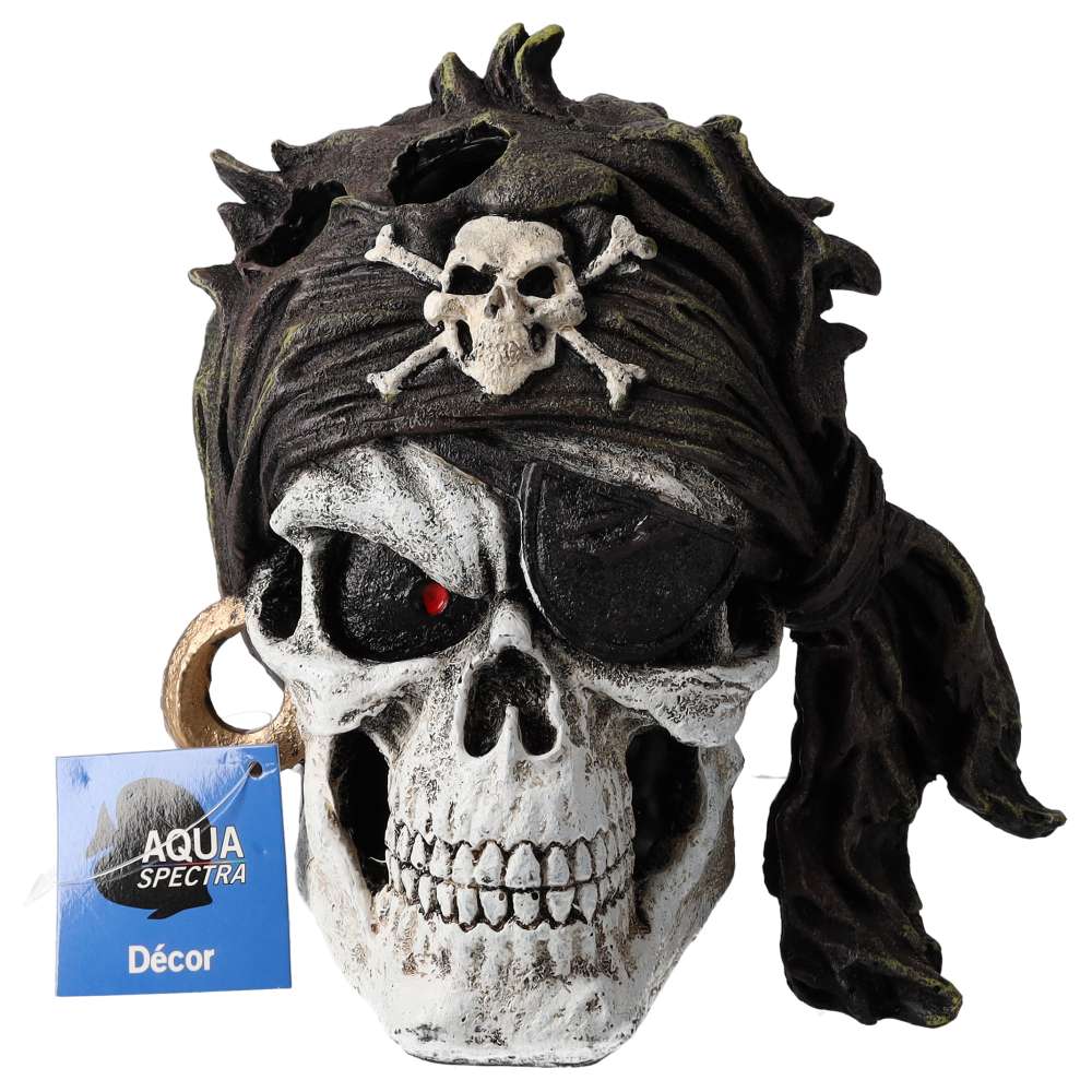 AquaSpectra Pirate Skull, Black Bandana