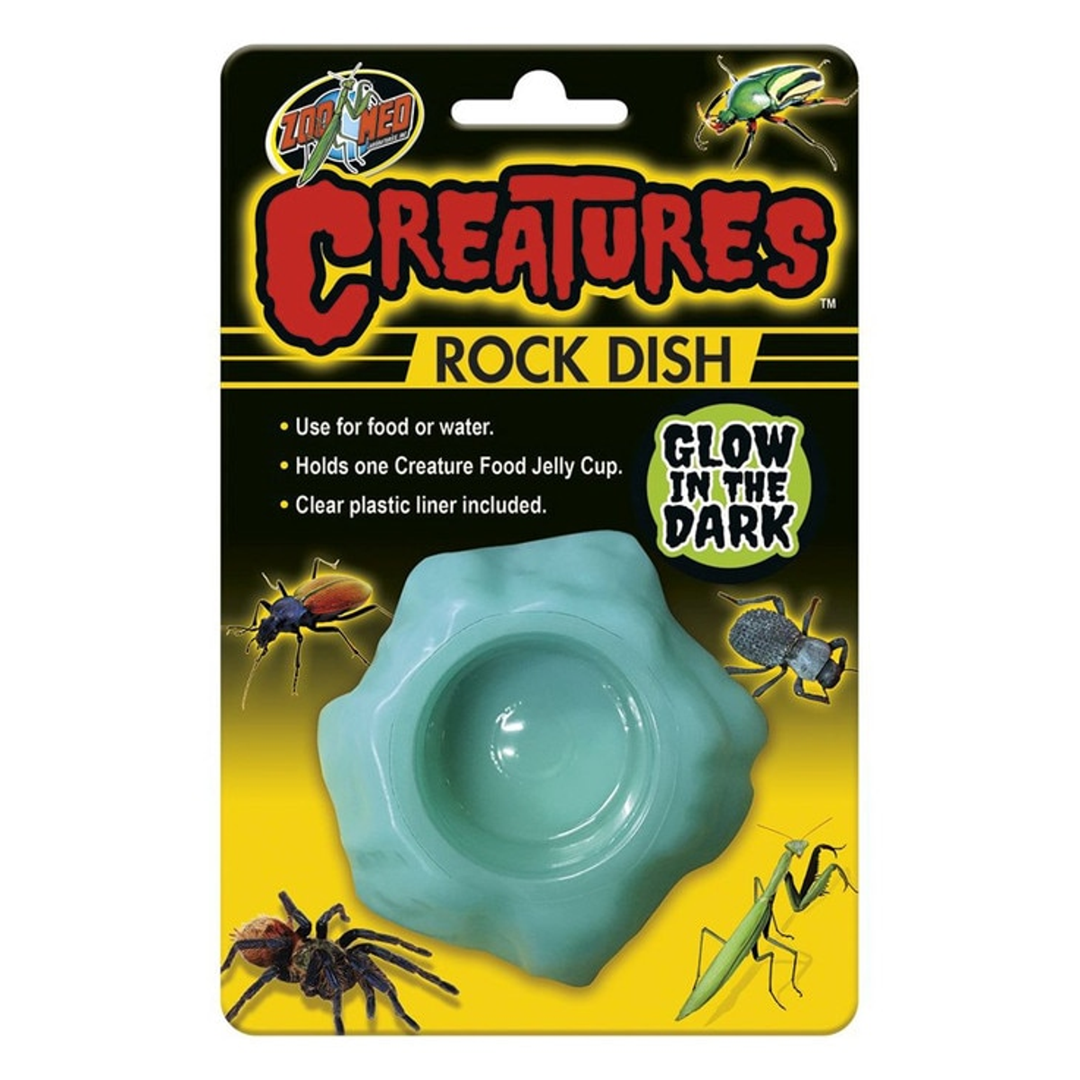 Zoo Med Creatures Rock Dish, Glow in the Dark