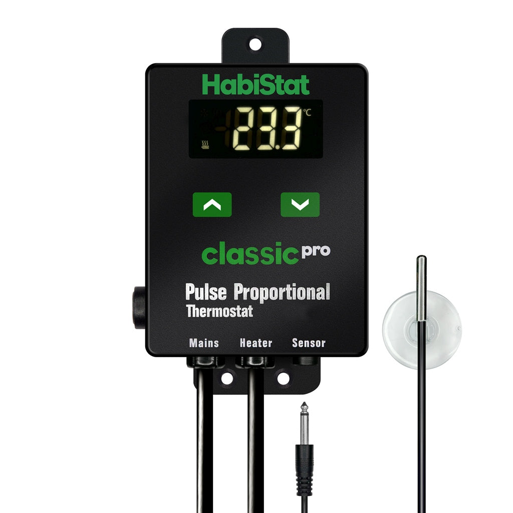 HabiStat Classic Pro Pulse Proportional Thermostat, Black, 450 Watt