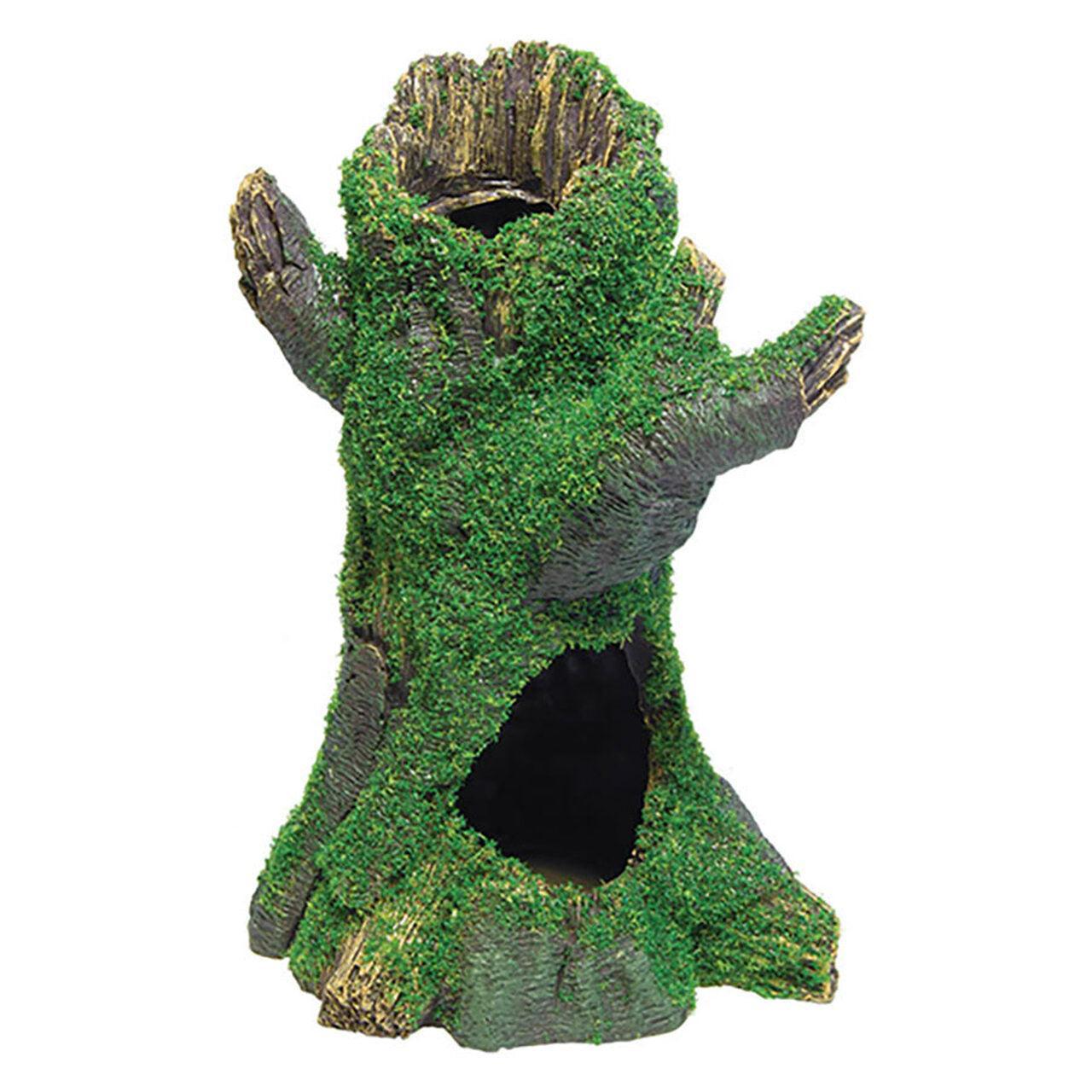 AquaSpectra Tree Stump with Moss