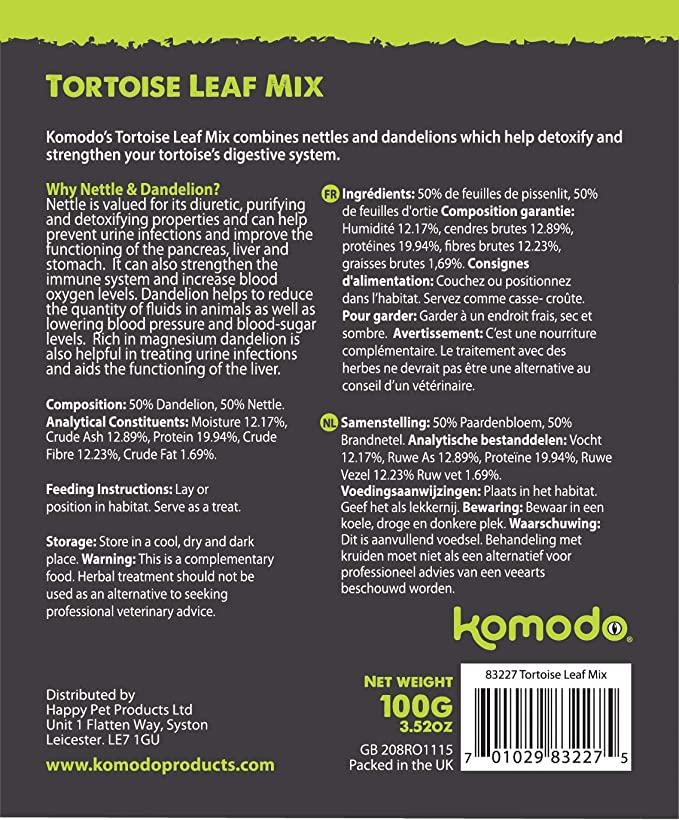 Komodo Tortoise Leaf Mix
