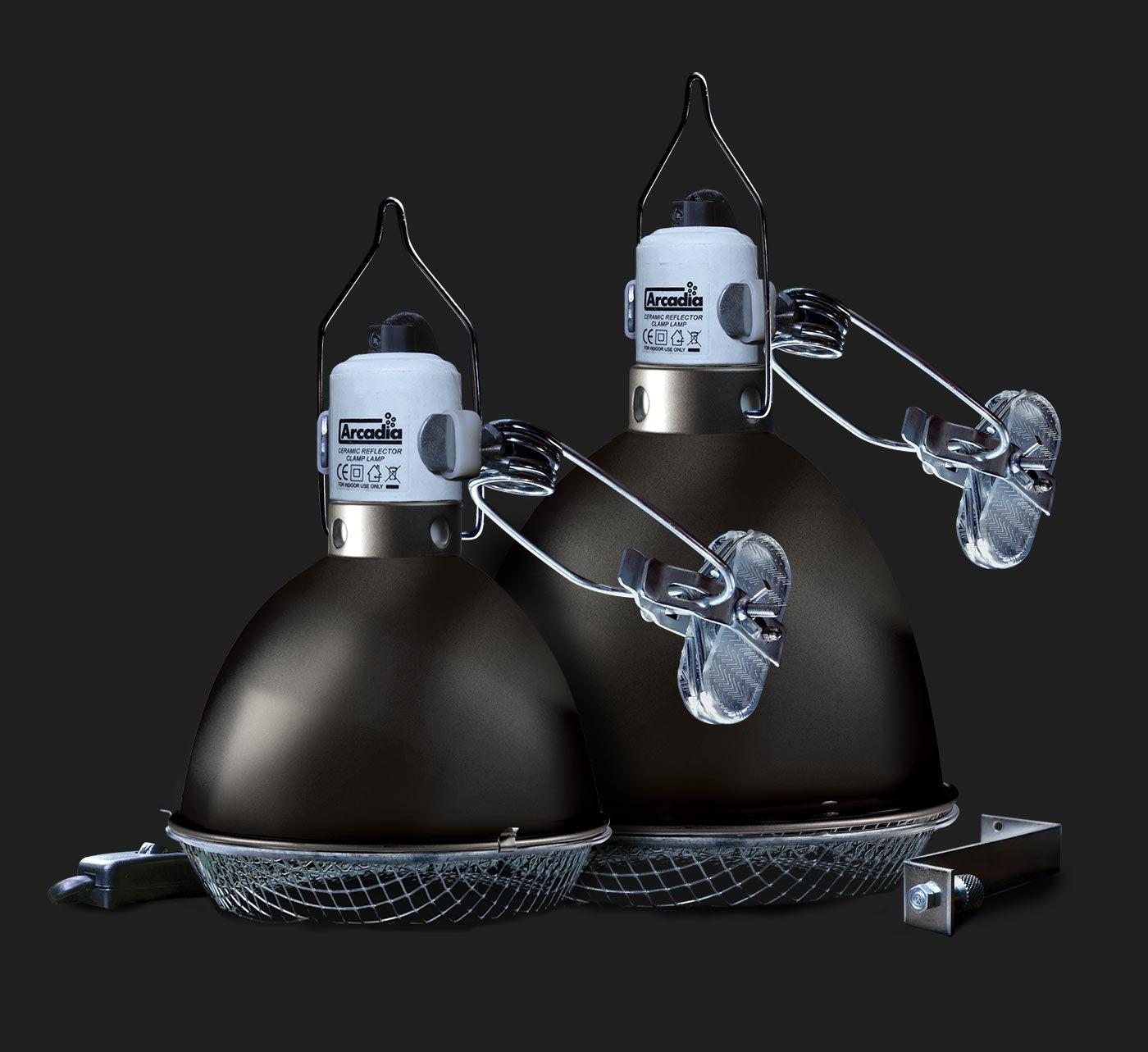 Arcadia Reflector Clamp Lamp Dome with Ceramic Holder (E27)