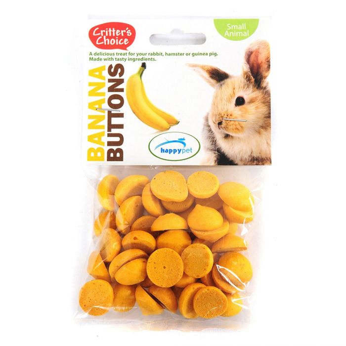 Critter's Choice Banana Buttons 40g - Small Animal Treats
