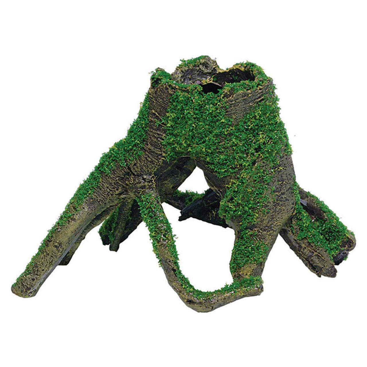 AquaSpectra Tree Stump with Moss