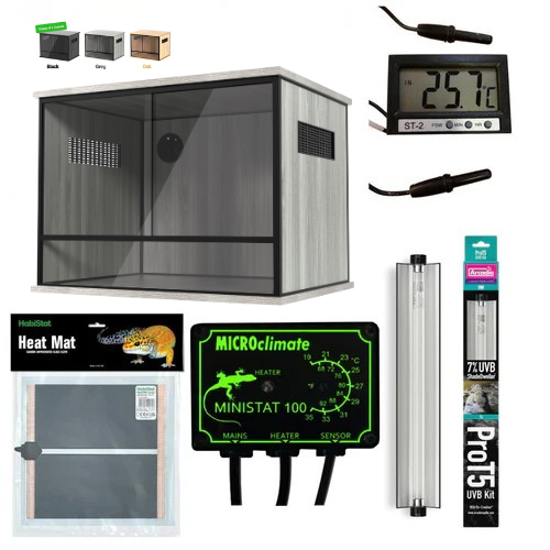 Leopard Gecko Starter Kit - Bronze / Juvenile (60x45x45cm)