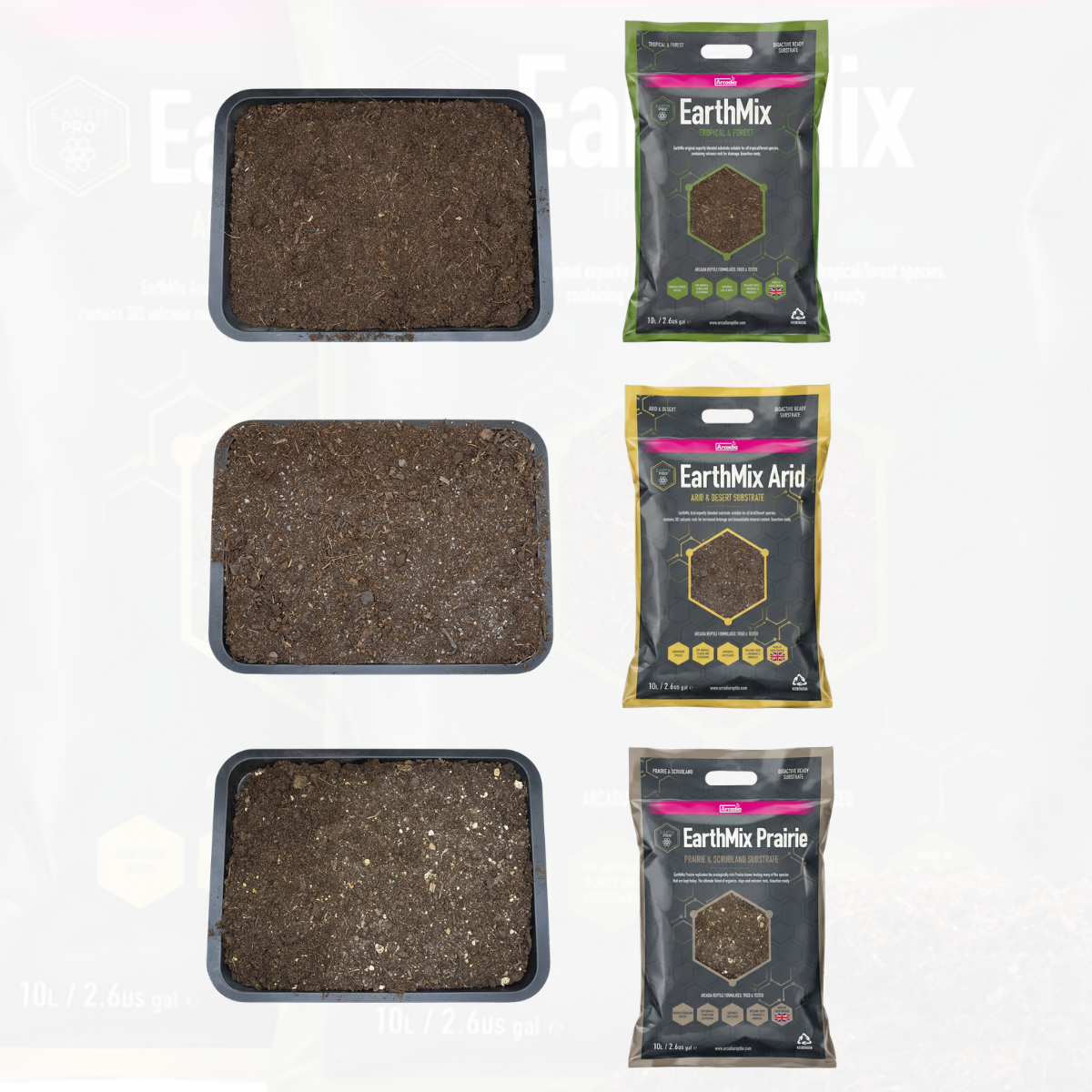 Arcadia EarthMix Bioactive Substrate (Tropical, Arid & Prairie) – Reptile Soil