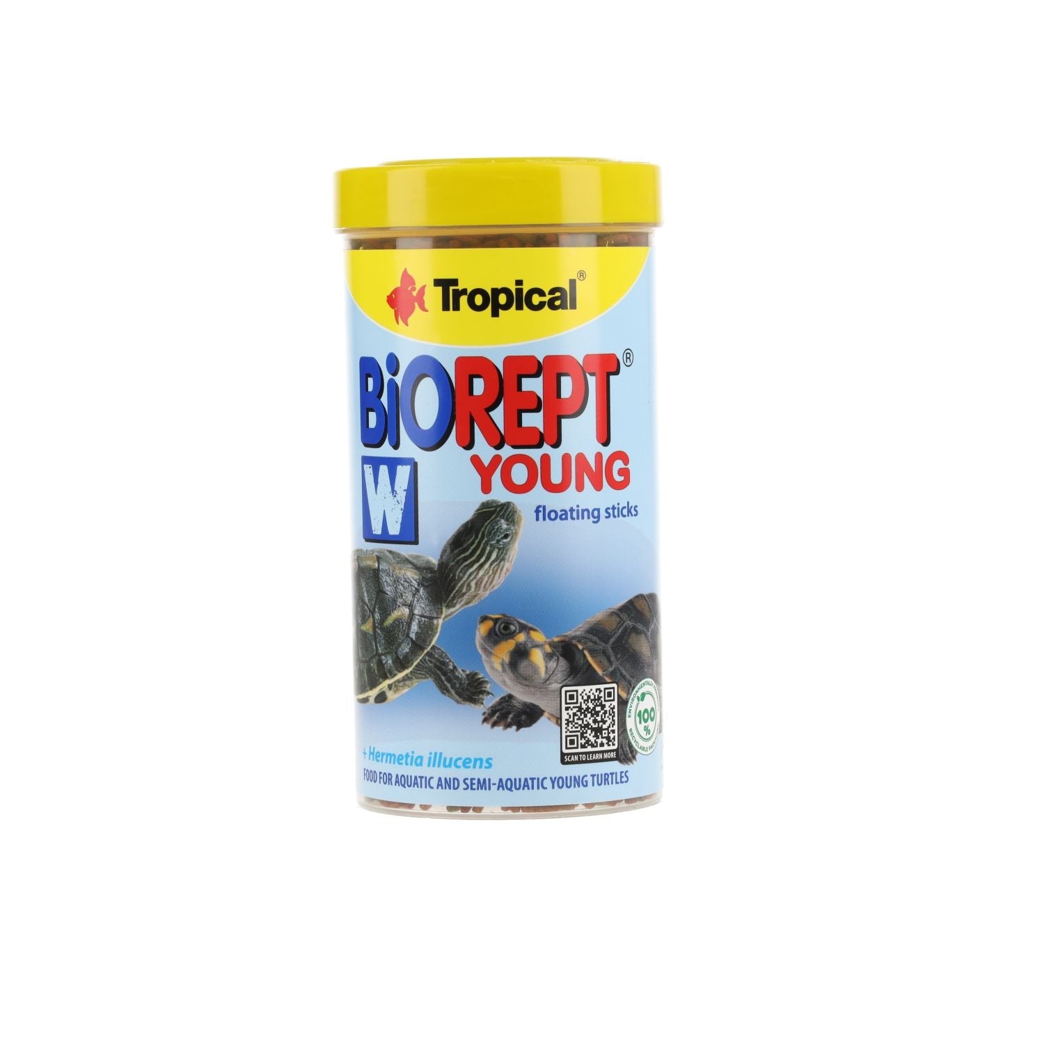 Tropical Biorept W Young Floating Sticks 100g packaging