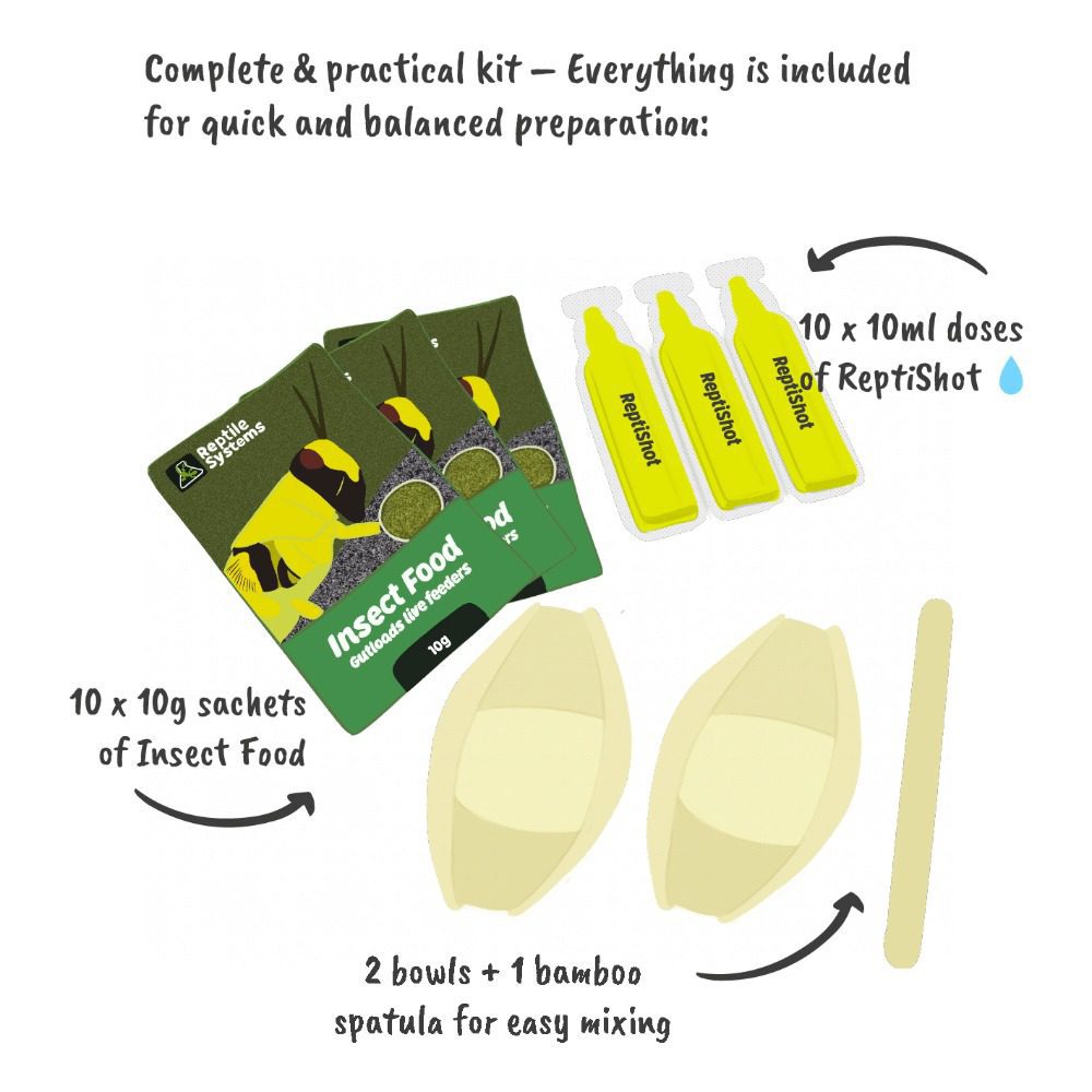 Reptile Systems Insect Food Booster Kit - feeder insect nutrition system
