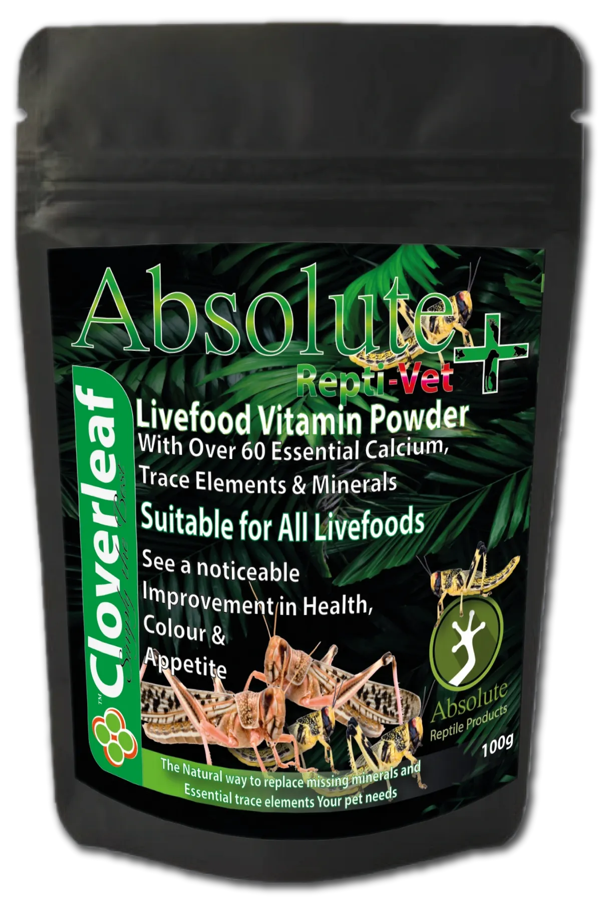Cloverleaf Absolute Repti-Vet Multi-Vitamin Dusting Powder 100g