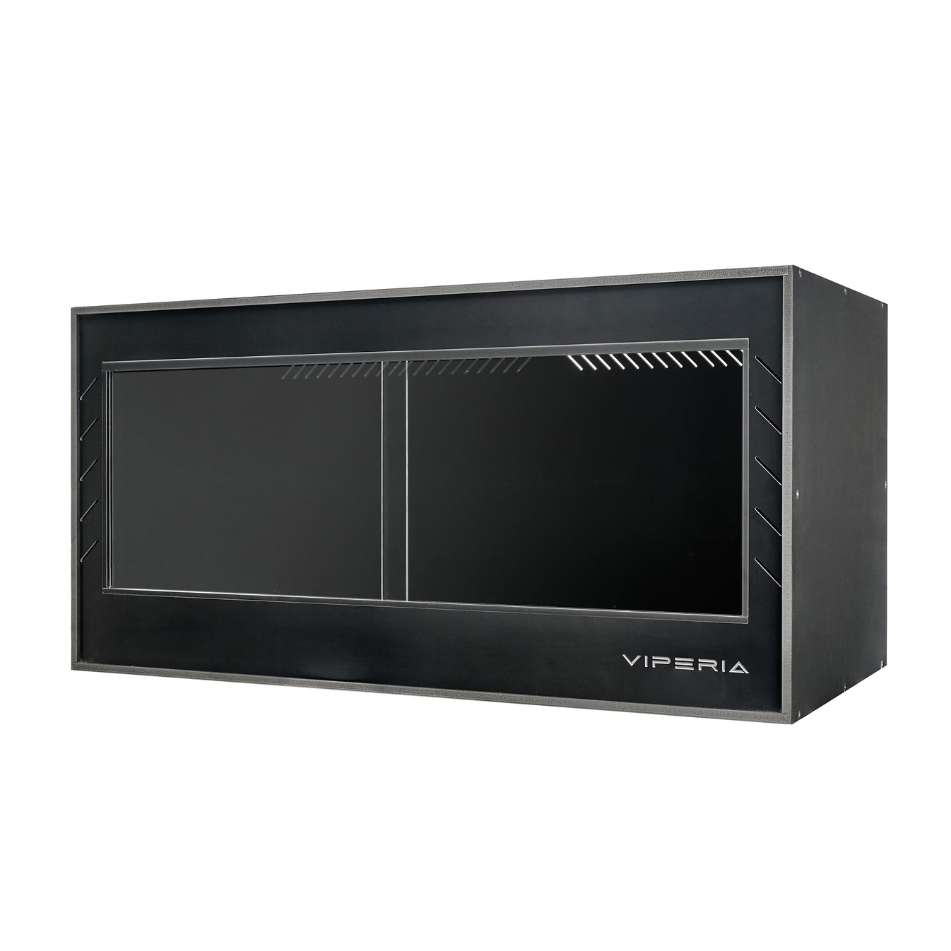 Viperia 90x45x45cm - PVC Vivarium - Sliding / Solid / Black