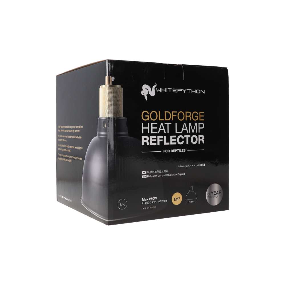 White Python GoldForge Heat Lamp Reflector (150w)