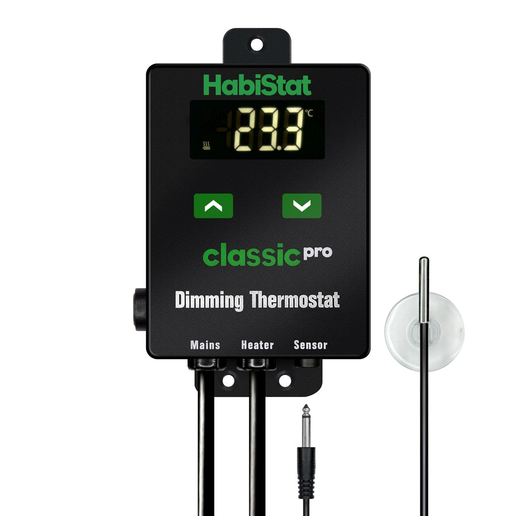 HabiStat Classic Pro Dimming Thermostat, Black, 450 Watt