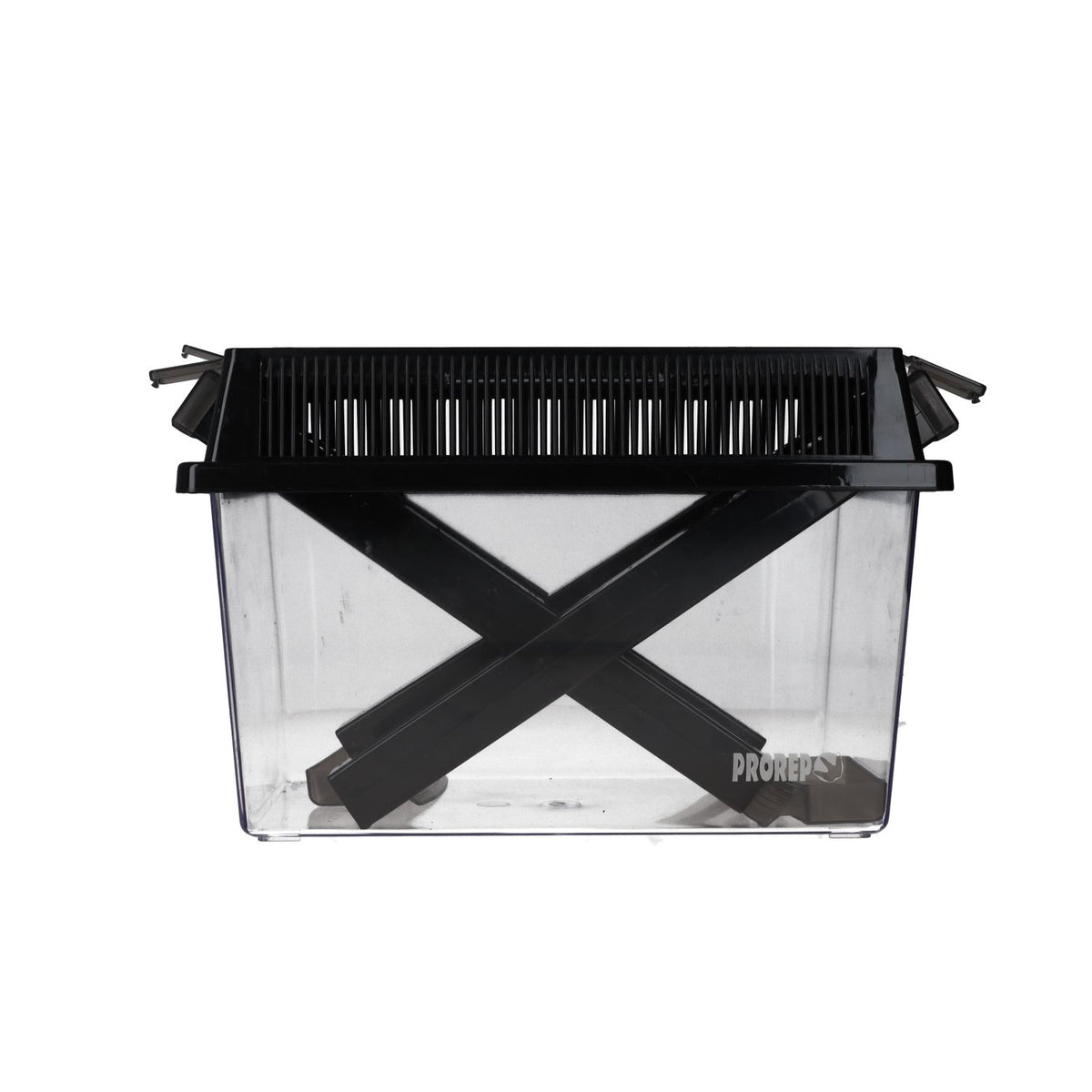 ProRep Cricket Keeper Large showing four removable feeder tubes and two dishes