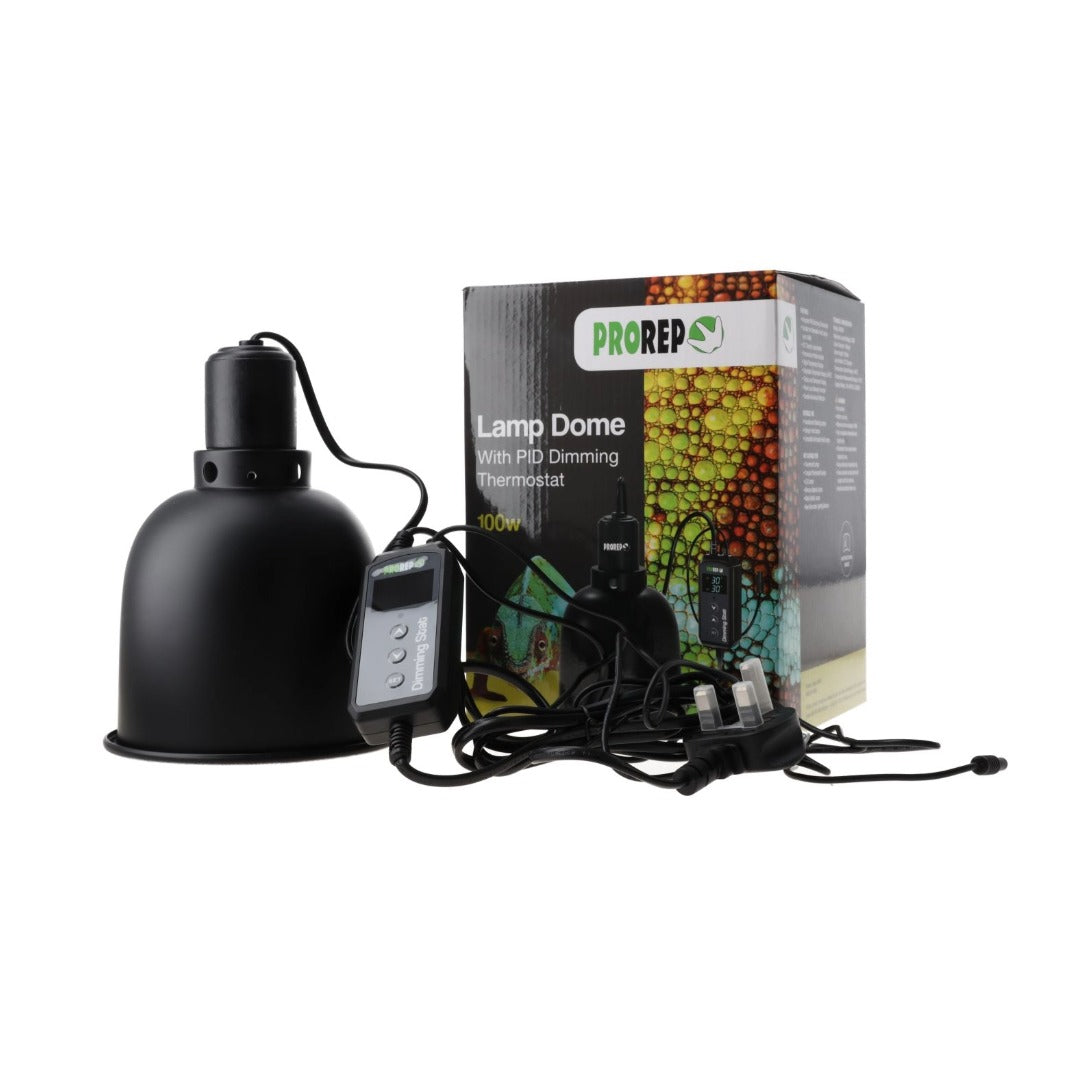 ProRep 100W Lamp Dome PID thermostat kit with controller, probe and UK plug